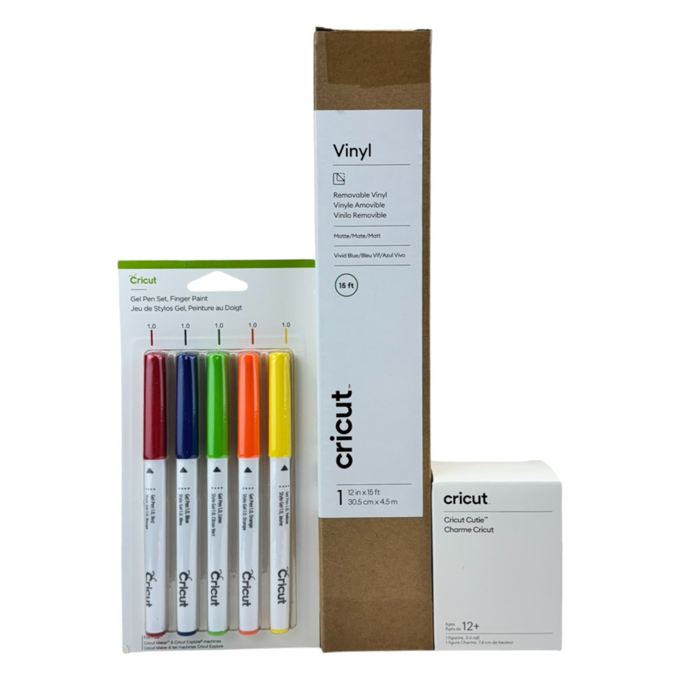 Cricut Set Premium Vinyl Permanent SportFlex Iron-On Removable Pens Metallic Mat - Picture 5 of 10